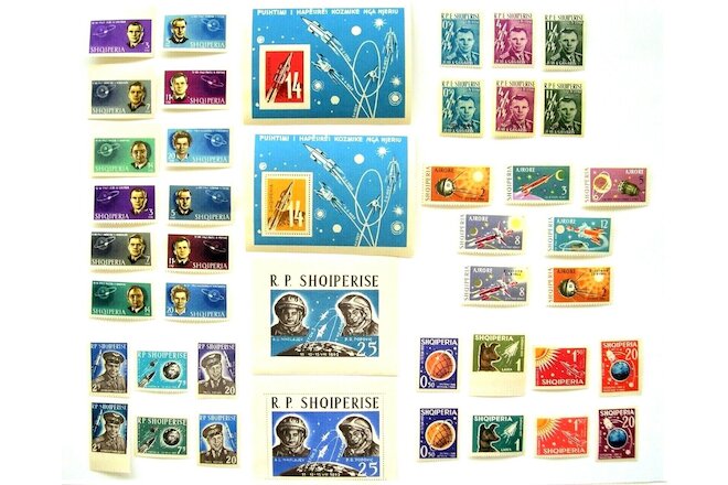 Albania Space Stamps: 43 MNH: Scott & Michel Numbers Below; Pls See All Photos