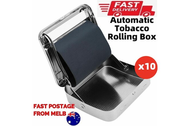 10x Lot Metal Automatic Cigarette Tobacco Roller Roll Machine Box Case Maker Tin