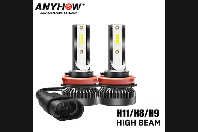 Mini H11 LED Headlight Kit H9 H8 1200W 280000LM High Low Beam Bulb HID Fog Light