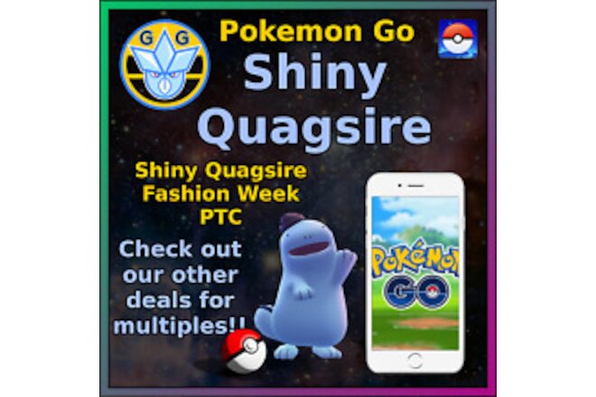 Shiny Quagsire - Hat - Pokémon GO Fashion Week - Pokemon Mini P T C - 50k!