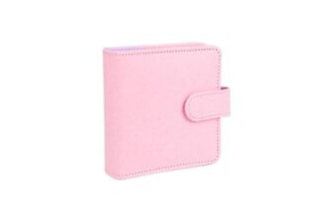 Mini Photocard Binder Pink Glitter Photocard Holder Book 3-Ring Photocard Boo...