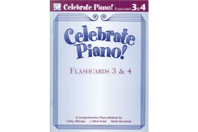 Celebrate Piano Flashcards 3 & 4 Albergo Minor Triads Triplets Syncopation