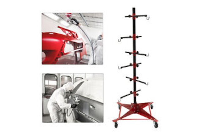 Auto Body Door Fender Paint Stand 100KG Adjustable Center Post Hang Iron Stand