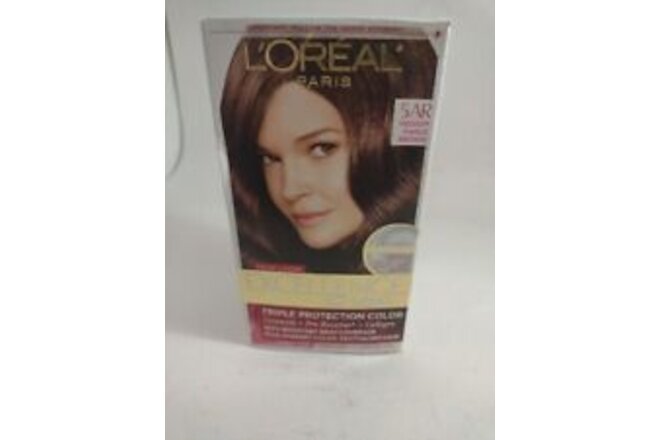 L'Oreal Paris Excellence Creme Permanent Hair Color, 5AR Medium Maple Brown,