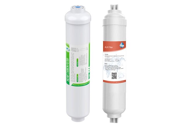 Alkaline Water Filter T33 Inline Post Carbon Filter for 5 / 6th Stage RO System