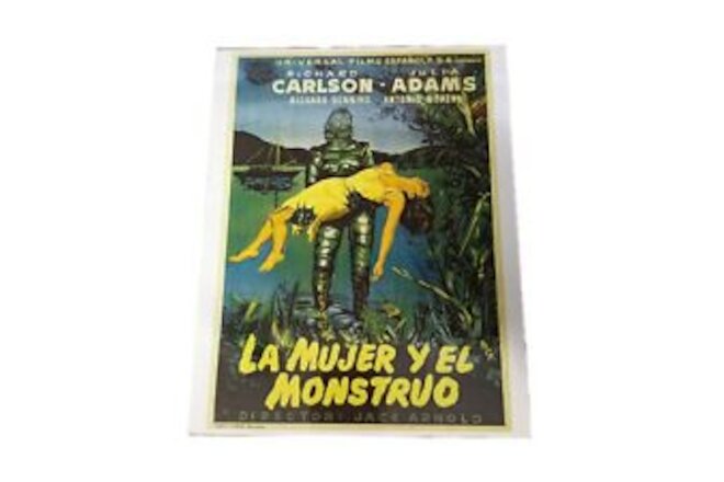 La Mujer Y el Monstruo 1954 7.5”x11” Laminated Mini Movie Poser Print
