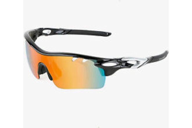 NEW Tour Gear Gloss Black Interchangeable Golf/Sports Sunglasses w/5 Lenses