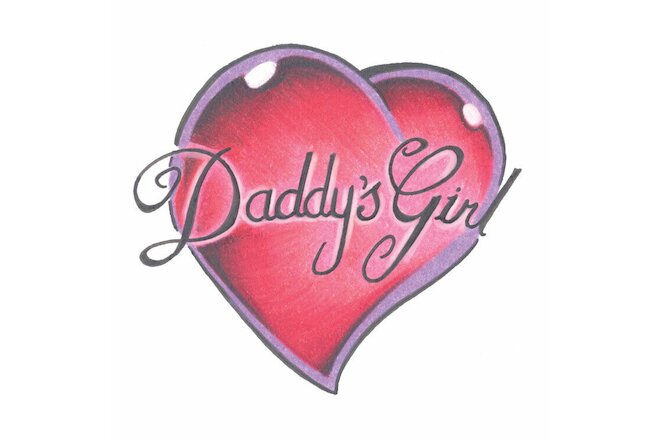 Daddy's Girl Temporary Tattoos ADORABLE! - package of 2 - MADE IN THE USA!