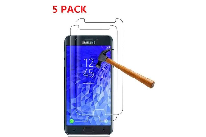 5x Tempered Glass Screen Protector For Samsung Galaxy J7 2018/Refine/Crown/Star