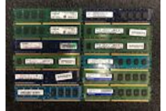 [ BULK LOT OF 10 ] Desktop RAM 4GB DDR3 PC3 Micron, SAMSUNG, HYNIX