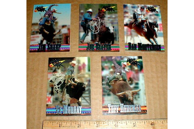 1995-1996 Ty Murray Tuff Hedeman Dan Mortensen Rodeo 6 promo card set new rare-