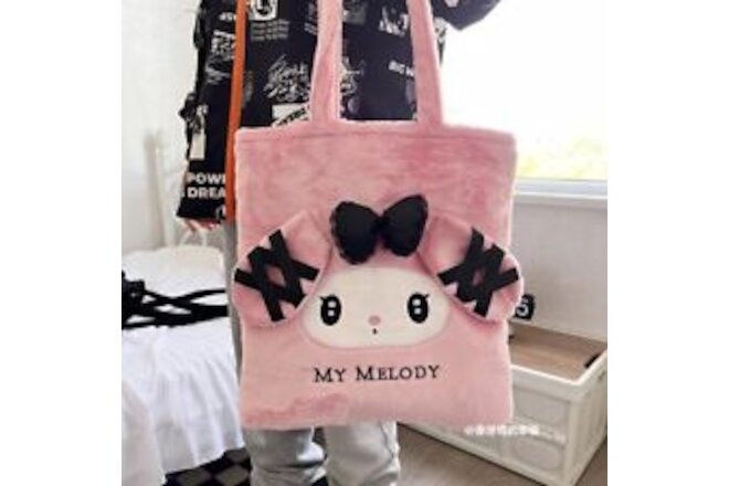 Sanrio Cute Lolita Kuromi My Melody Handbag Plush Bag Lovely Janpaese Style