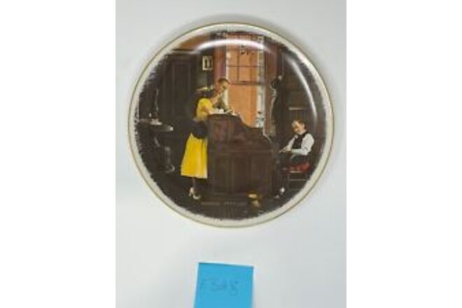Marriage License Norman Rockwell Collector plate circa 1976 Limited Edition26695