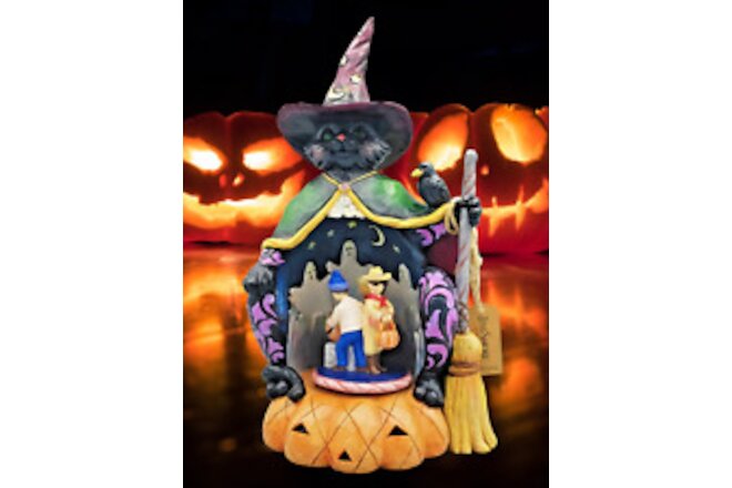 Jim Shore October Nights with Little Frights Animated-Lights Up Halloween Figure