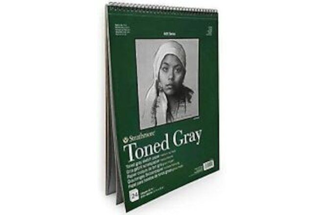 Strathmore 400 Series Sketch Pad, Toned Gray, 11x14 inch, 24 Sheets - Artist ...