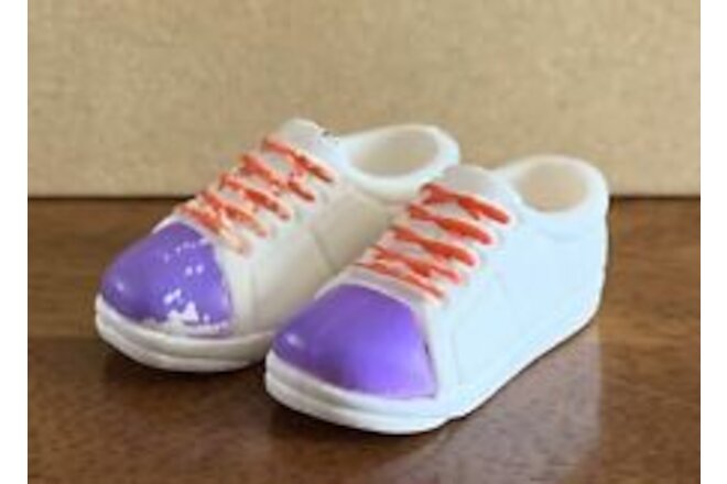 Barbie Low Top Sneakers Distressed Purple White Red Fashion Doll Accessory