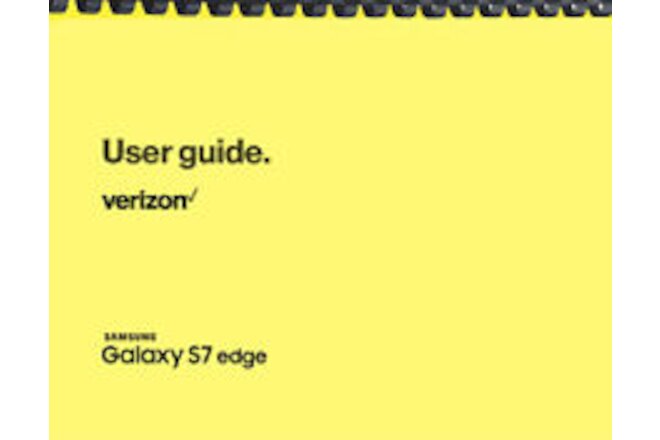 Samsung Galaxy S7 Edge Verizon OWNER'S USER MANUAL