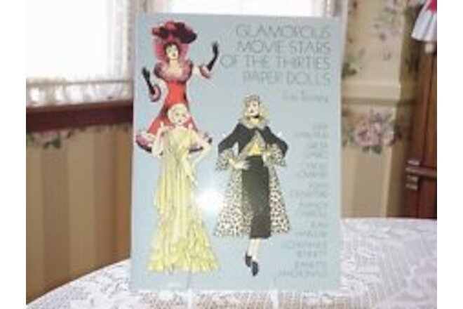Vintage  Glamorous Movie Stars of the 30's Paper Dolls Tom Tierney SIGNED NEW