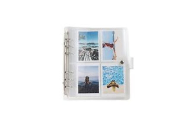 25 Sheets 200 Pockets 3 Inch Photo Album Sleeves in Loose Leaf Refillable A6 ...