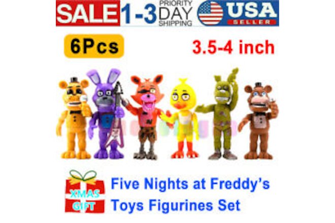 Five Nights at Freddy's/Sister Location Action Figures FNAF Doll Toys Gift 6PCS