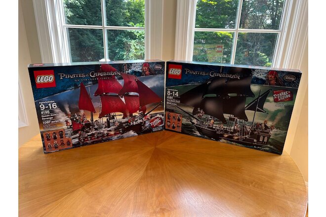LEGO 4184 The Black Pearl & 4195 Queen Anne's POTC New Factory Sealed RARE
