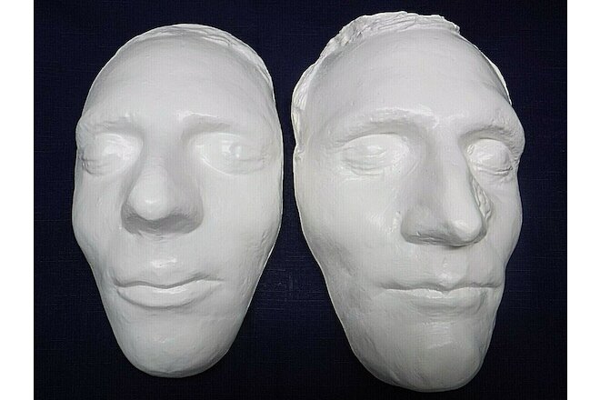 Life-Size Hydrocal Replicas of Original Joseph & Hyrum Smith Death Masks LDS