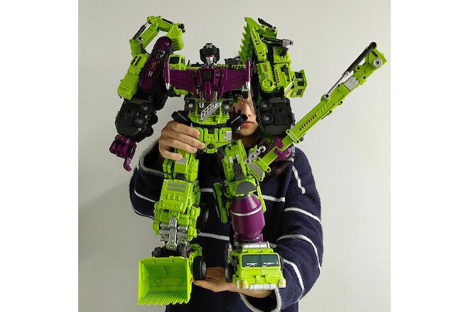 New Transformers Devastator 6 Action Figure Engineering Truck Robot Toy Set 2022